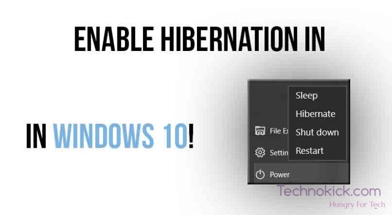 disable hibernation windows 10