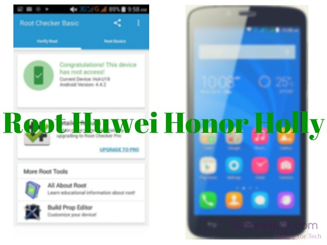 Root Huwei Honor Holly